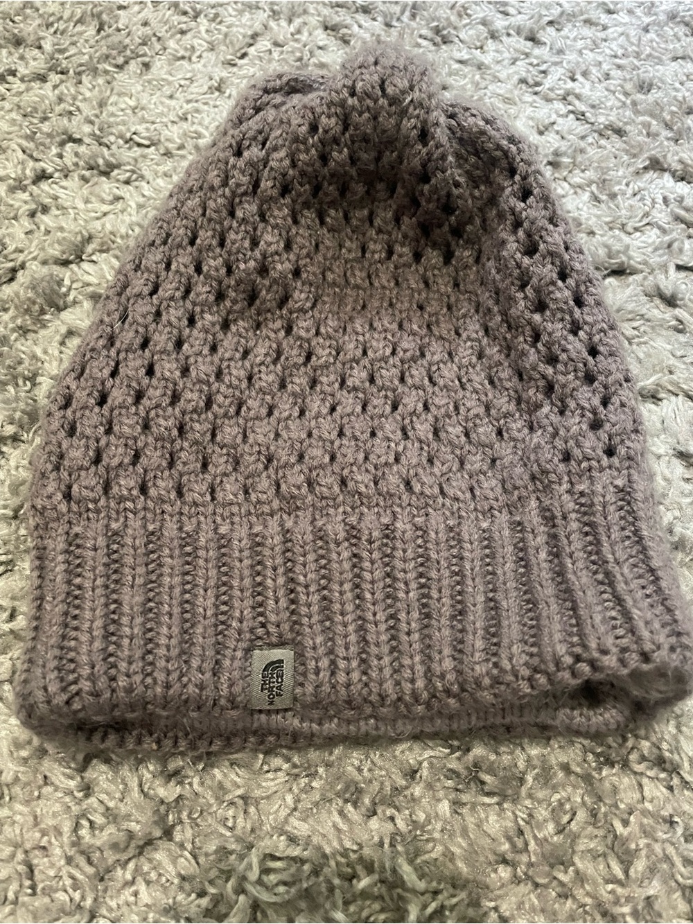 North Face Shinsky Beanie slouchy lined hat winter reversible
